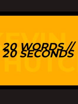 20 Words // 20 Seconds cover image