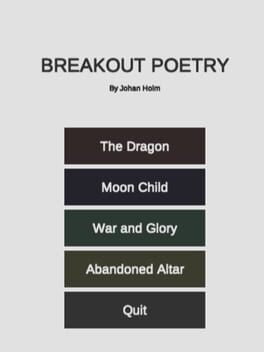 Breakout Poetry cover image