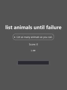 List Animals Until Failure cover image