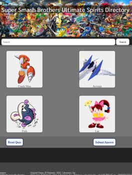 Super Smash Brothers Ultimate Spirit Directory: Quiz Game cover art