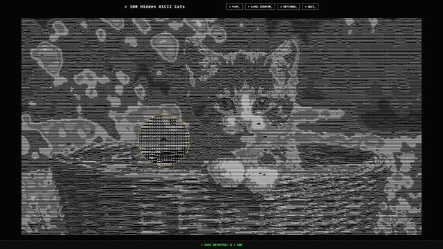 100 Hidden ASCII Cats screenshot 3