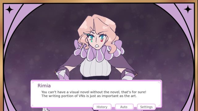 A Clown Girl Teaches You How To Make Visual Novels Screenshot