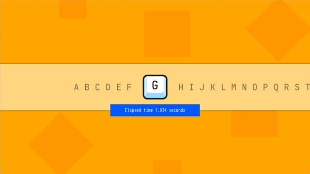 A Game About Typing The Alphabet Screenshot