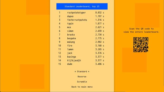 A Game About Typing The Alphabet Screenshot