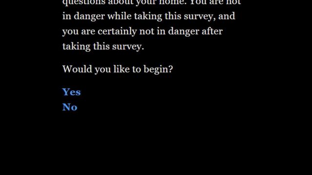 A Normal Survey Screenshot