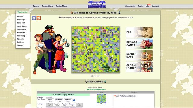 Advance Wars by Web Screenshot