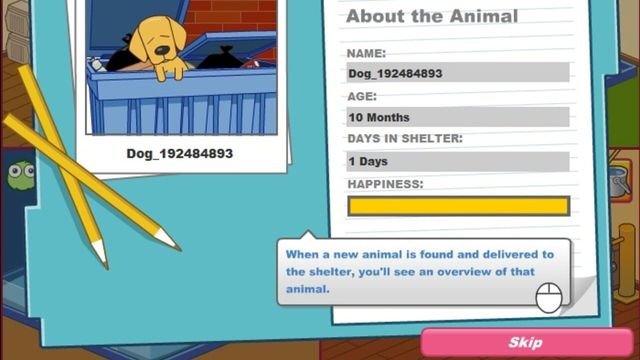 Animal Shelter Screenshot