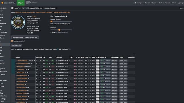 Basketball GM Screenshot