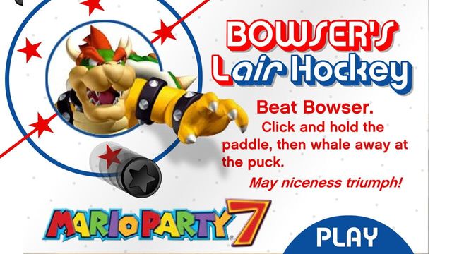 Bowser's Lair Hockey Screenshot