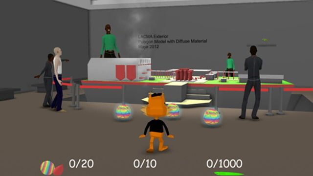 Bubsy 3D: Bubsy Visits the James Turrell Retrospective Screenshot