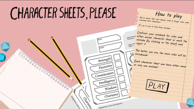 Character Sheets, Please Screenshot