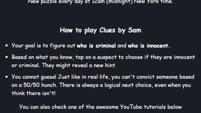Clues By Sam Screenshot