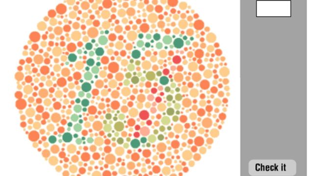 Color Vision Deficiency Test Screenshot