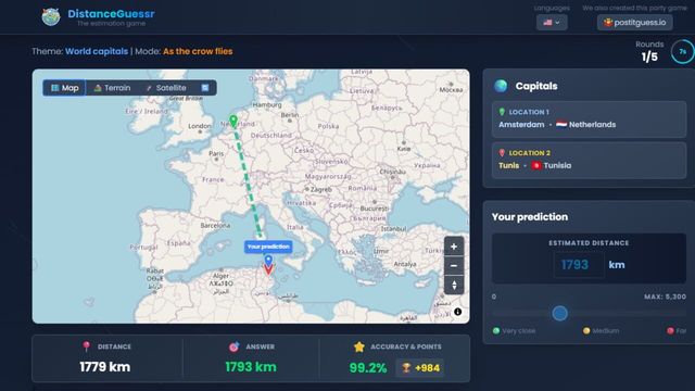 DistanceGuessr Screenshot