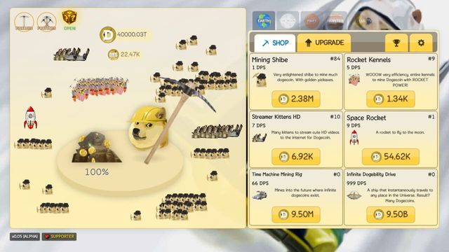 DogeMiner: CE Screenshot
