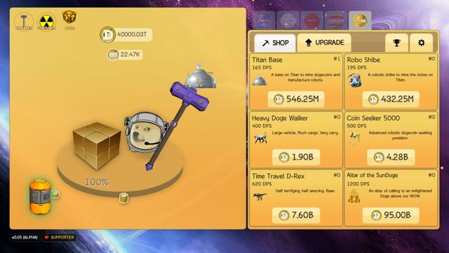 DogeMiner: CE Screenshot