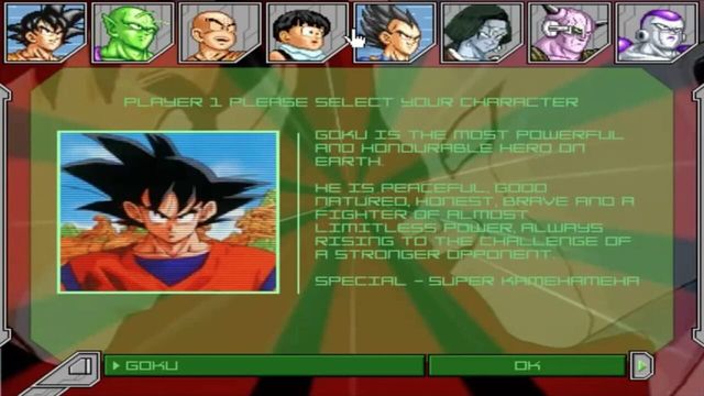 Dragon Ball Z Tournament Screenshot