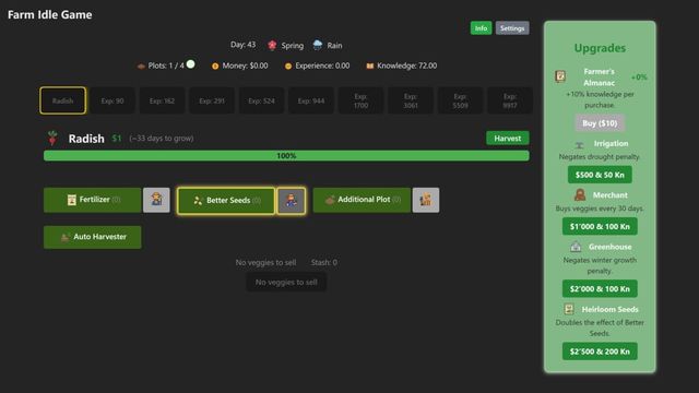 Farm Idle Game Screenshot