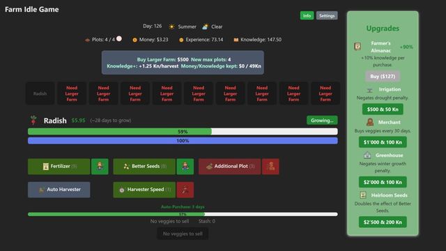 Farm Idle Game Screenshot