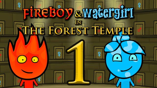 Fireboy and Watergirl in the Forest Temple Screenshot