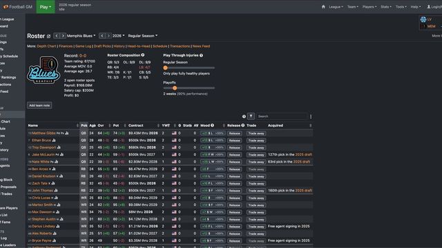 Football GM Screenshot