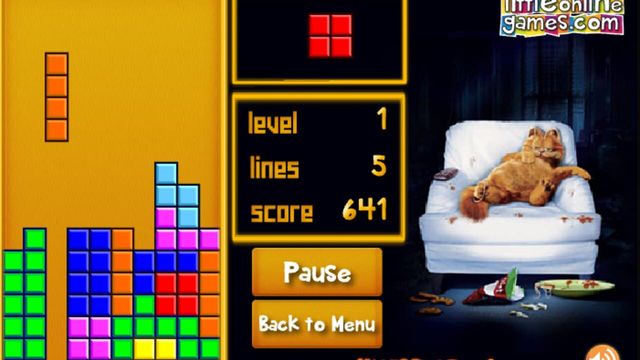 Garfield Tetris Screenshot