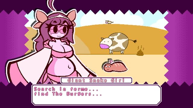 Giant Snake Girl Wants the Burger! Screenshot