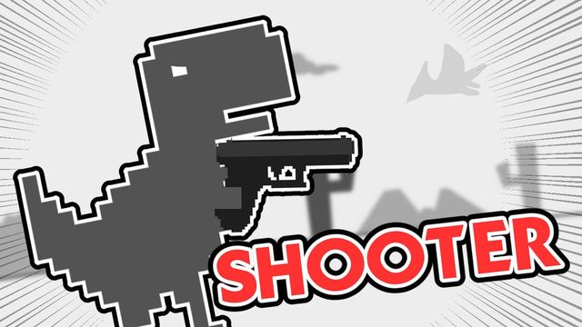 Google Dinosaur Shooter Screenshot