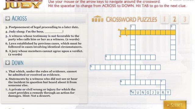 Judge Judy: Crossword Puzzles Screenshot