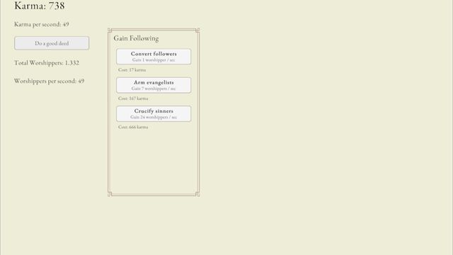 Karma Clicker Screenshot