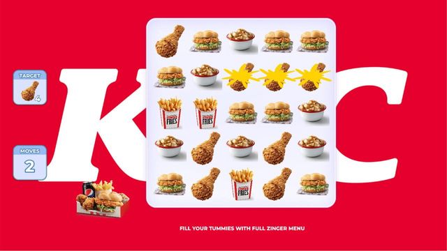 KFC: Match Out the Yummies Screenshot
