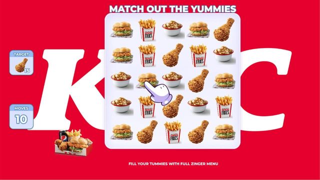 KFC: Match Out the Yummies Screenshot