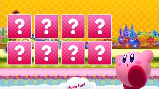 Kirby Triple Deluxe Match-Up Screenshot