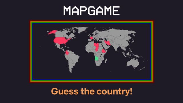 MapGame Screenshot