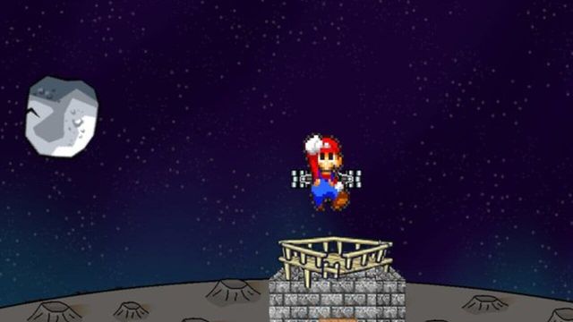 Mario Lost In Space Screenshot