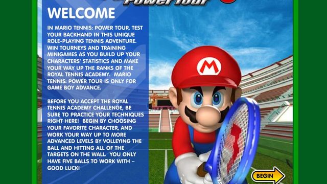Mario Tennis: Power Tour Screenshot
