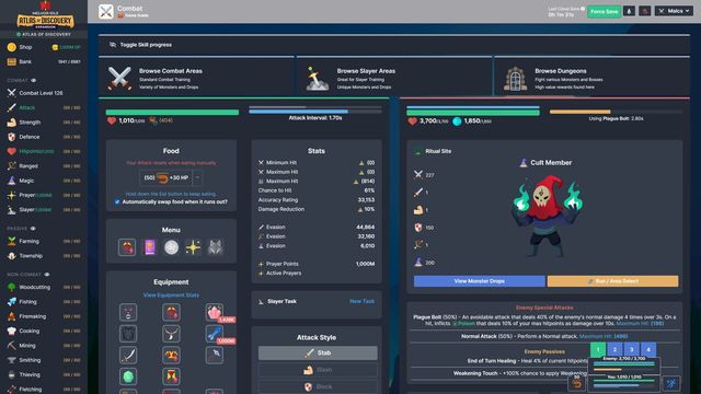 Melvor Idle: Atlas of Discovery Screenshot