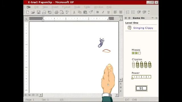 Microsoft Office XP: X-Tract Paperclip Screenshot