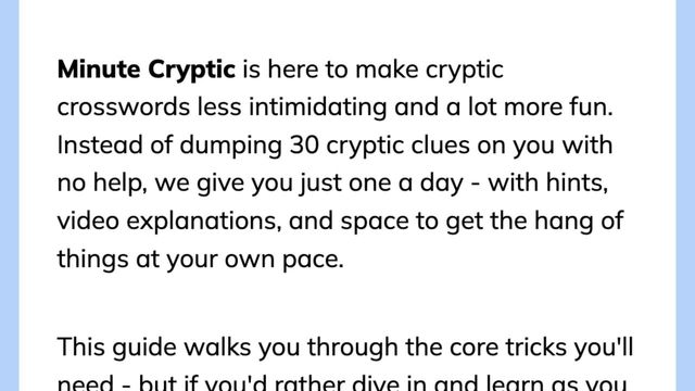 Minute Cryptic Screenshot