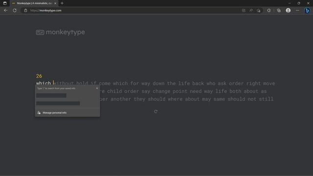 Monkeytype Screenshot
