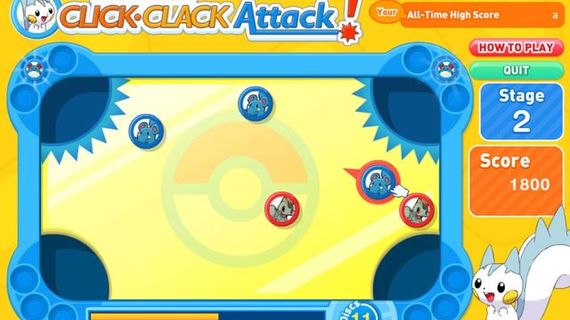 Pachirisu's Click-Clack Attack! Screenshot