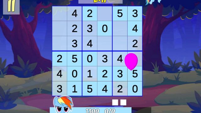 Pony Sudoku WebGL Screenshot