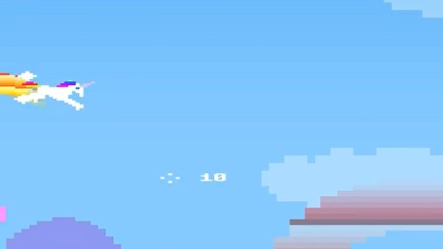 Retro Unicorn Attack Screenshot