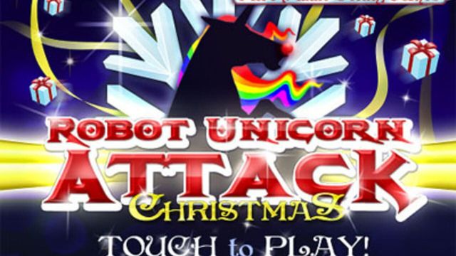 Robot Unicorn Attack: Christmas Edition Screenshot