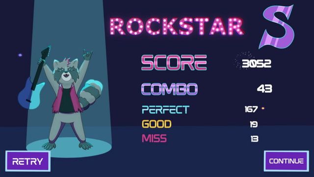 Rock On, Raccoon! Screenshot