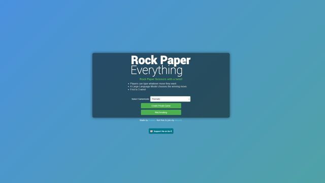 Rock Paper Everything Screenshot