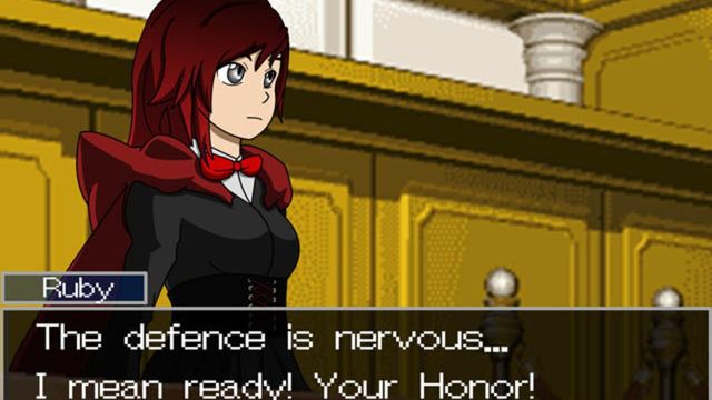 Ruby Rose: Ace Attorney Screenshot