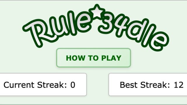 Rule34dle Screenshot