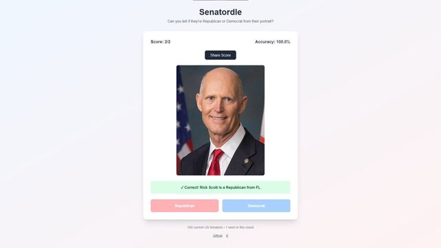 Senatordle screenshot 1