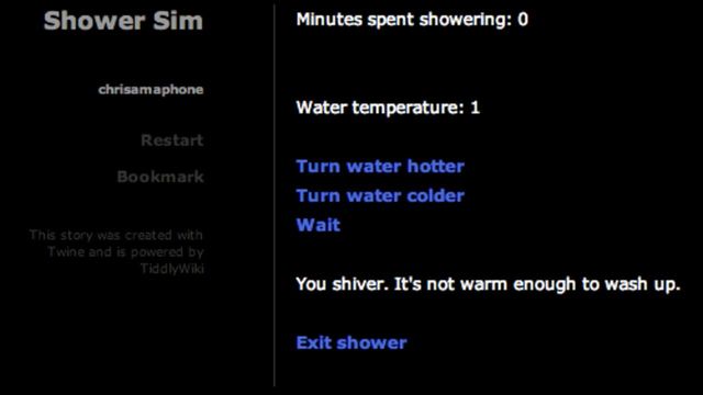 Shower Sim Screenshot